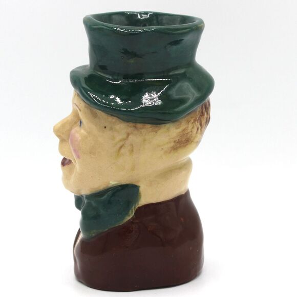 Antique Hand Crafted Toby Style Jug Charles Dickens English Hand Painted Pottery - Picture 2 of 8